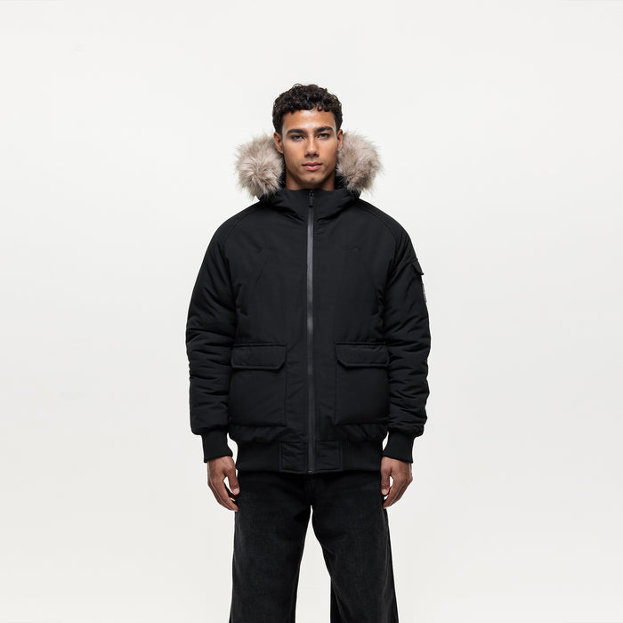 good for nothing Fortitude Black Parka Bomber