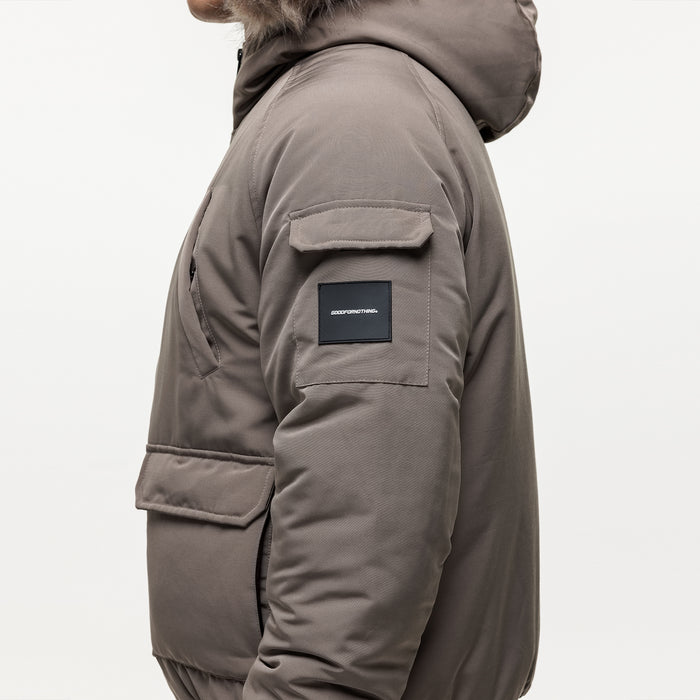 Good For Nothing Fortitude Taupe Parka Bomber