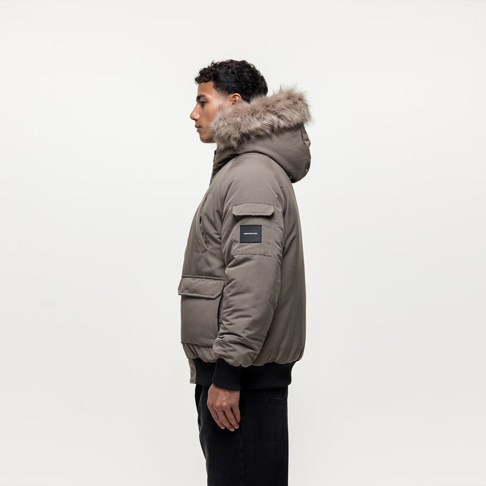 Good For Nothing Fortitude Taupe Parka Bomber