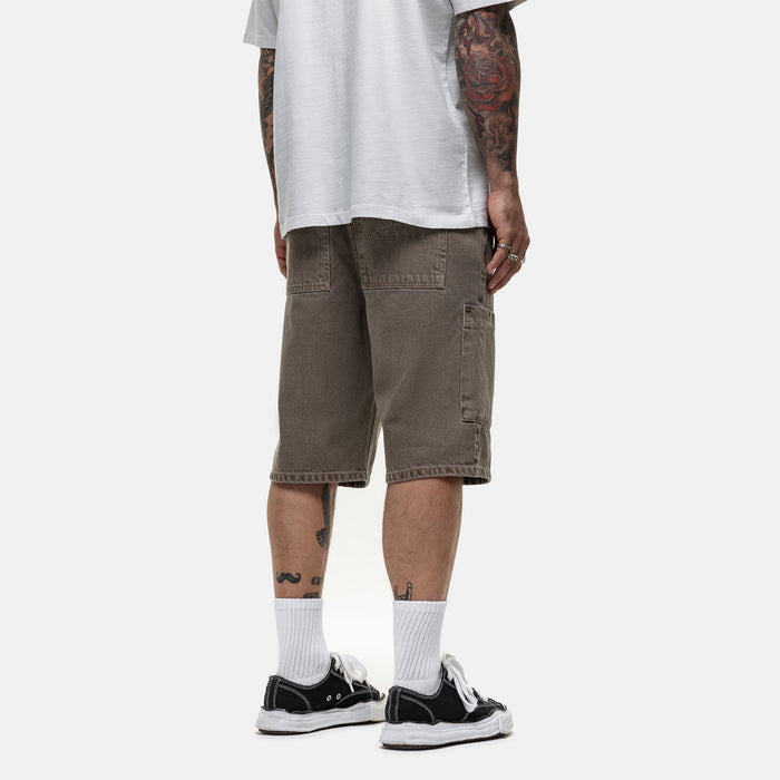 Good For Nothing Heavy Cargo Taupe Denim Shorts