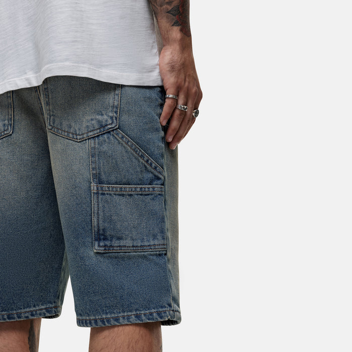 Good For Nothing Heavy Carpenter Blue Denim Shorts
