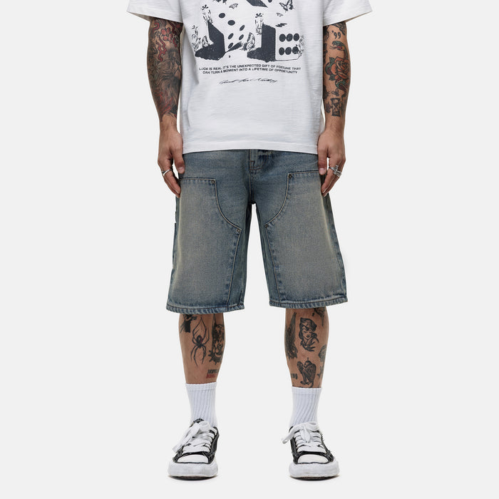 good for nothing Heavy Carpenter Blue Denim Shorts