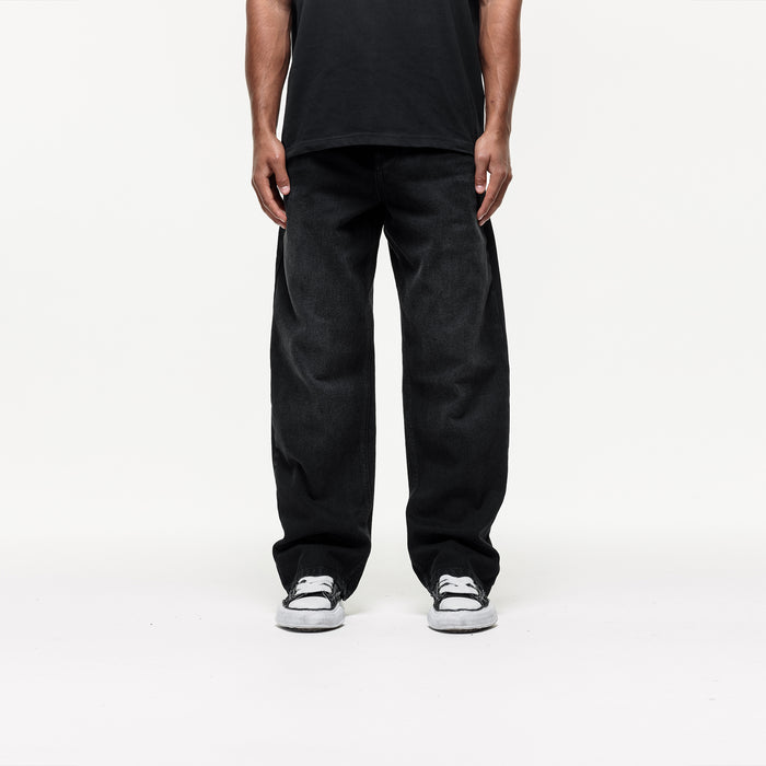 good for nothing Heavy Washed Black Denim Jeans