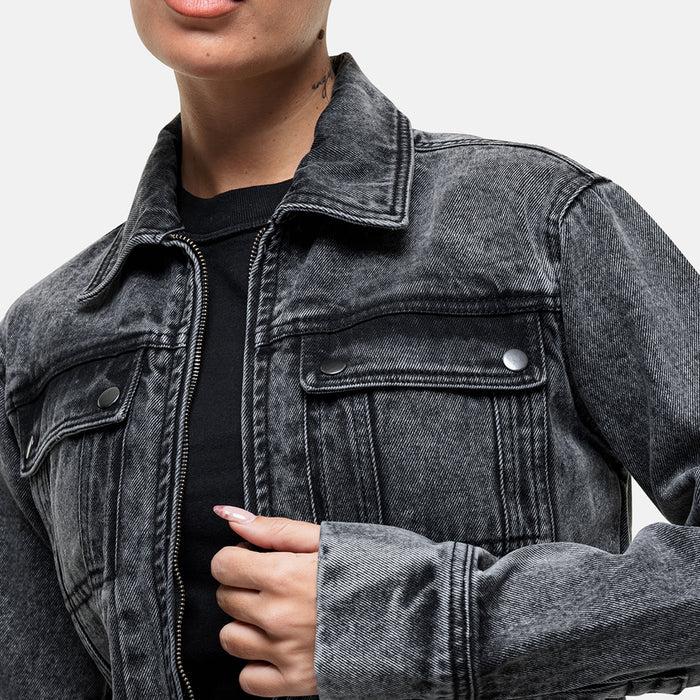 Good For Nothing Industry Washed Grey Denim Jacket