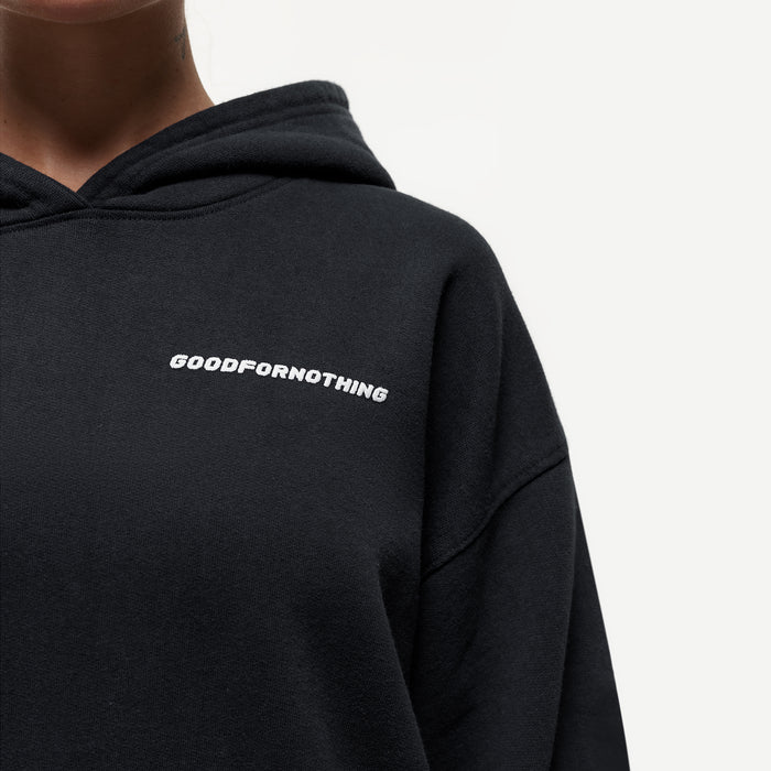 Good For Nothing Jet Black Hoodie