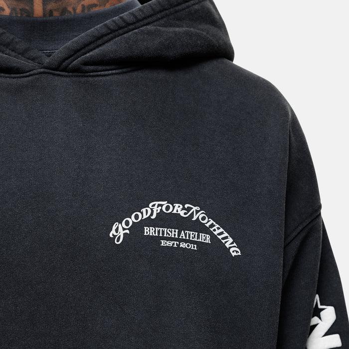 Good For Nothing Liberty Washed Black Hoodie