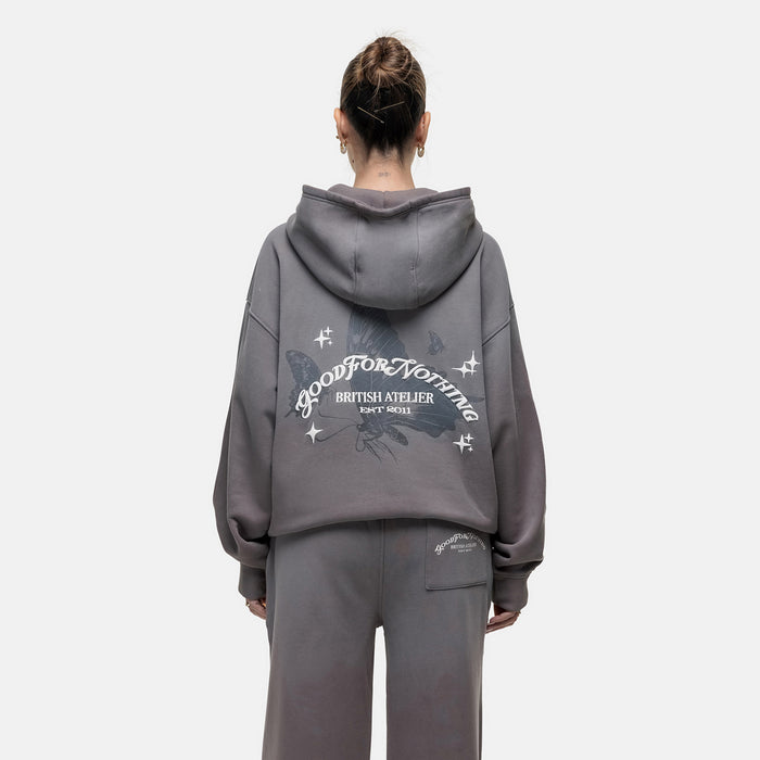 Good For Nothing Liberty Washed Grey Hoodie