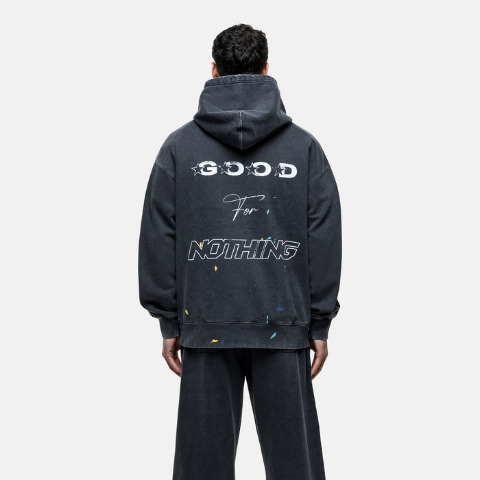 Good For Nothing Nevada Washed Black Hoodie