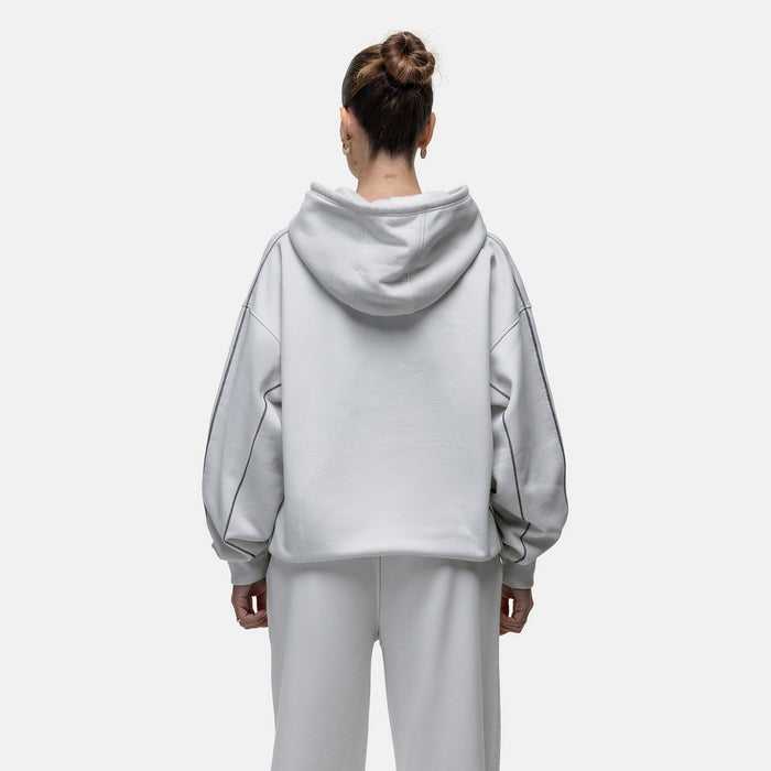 Good For Nothing Overlock Vintage White Hoodie