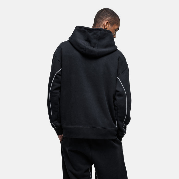Good For Nothing Overlock Washed Black Hoodie