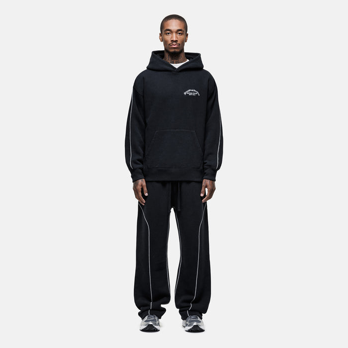 Good For Nothing Overlock Washed Black Hoodie
