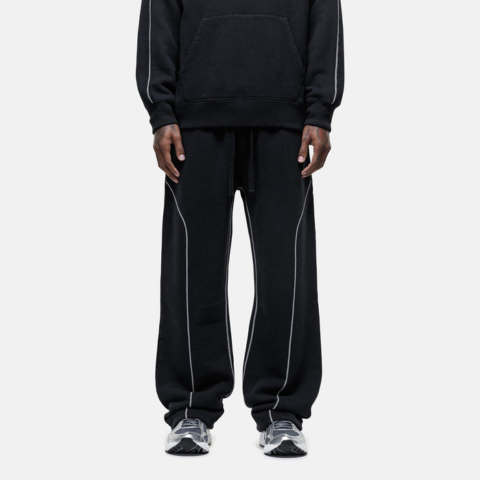 good for nothing Overlock Washed Black Sweatpants