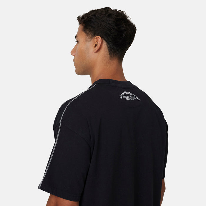 Good For Nothing Overlock Washed Black T-shirt