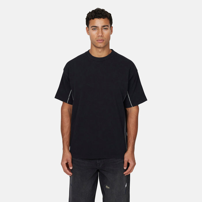 good for nothing Overlock Washed Black T-shirt