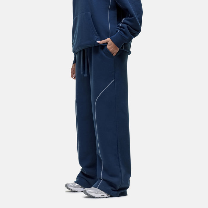 Good For Nothing Overlock Washed Blue Sweatpant