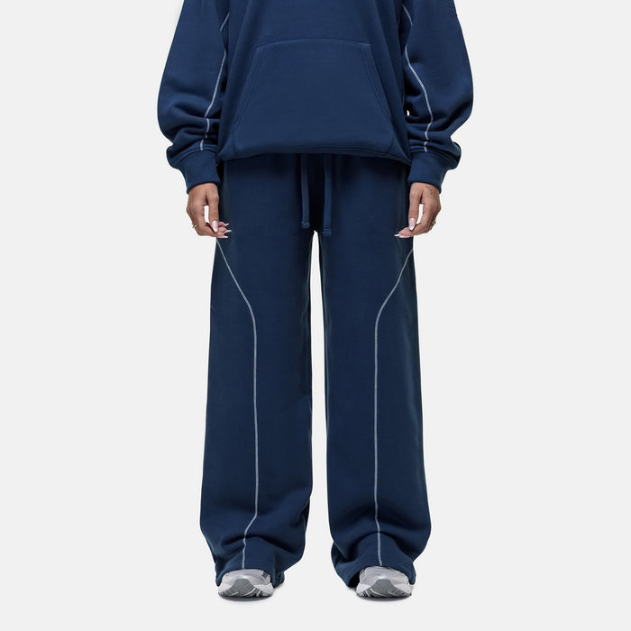 good for nothing Overlock Washed Blue Sweatpant