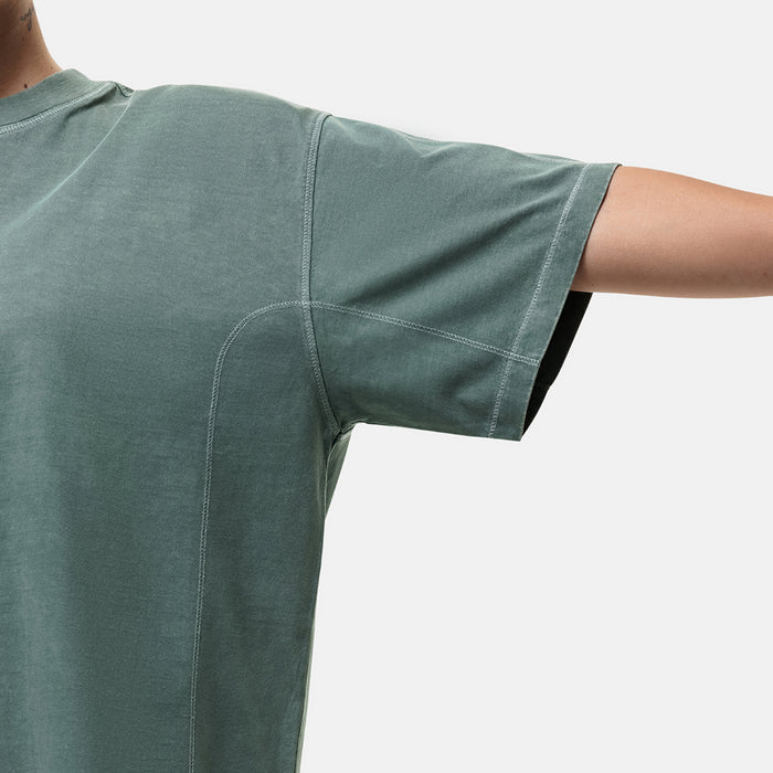 Good For Nothing Overlock Washed Green T-shirt
