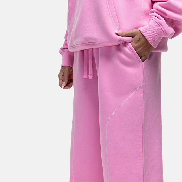 Good For Nothing Overlock Washed Pink Sweatpant