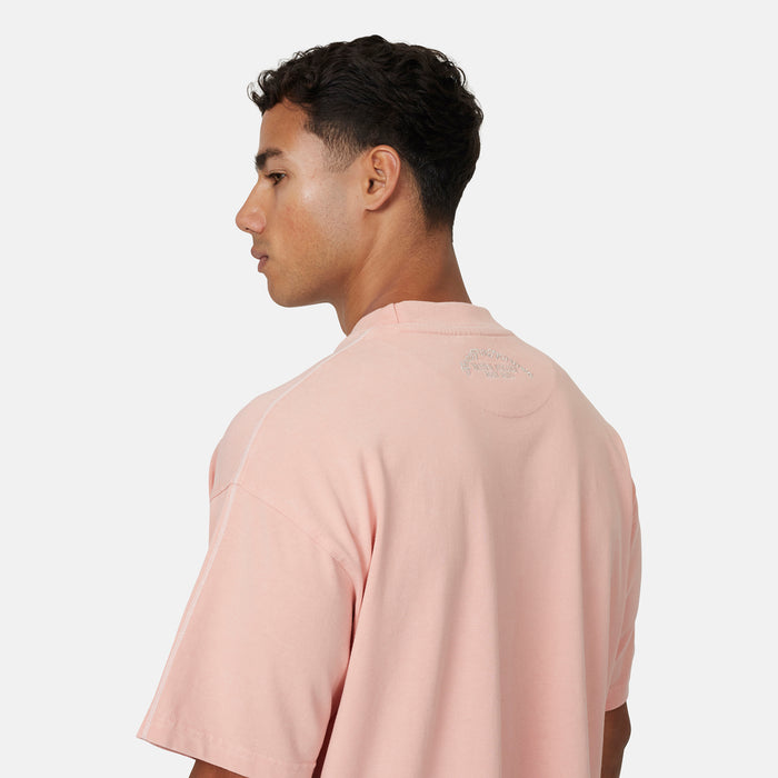 Good For Nothing Overlock Washed Pink T-shirt