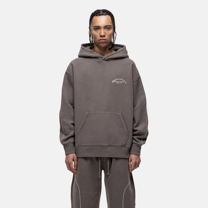 good for nothing Overlock Washed Taupe Hoodie