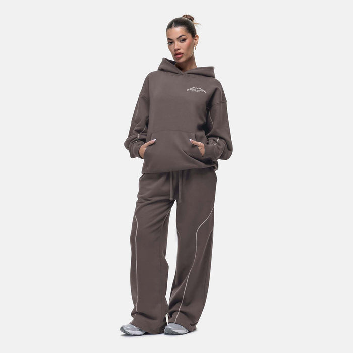 Good For Nothing Overlock Washed Taupe Sweatpant