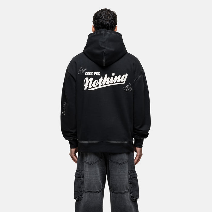 Good For Nothing Oversized Team Black Hoodie