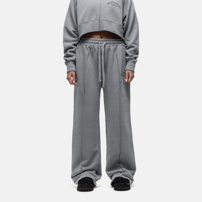 Good For Nothing Raw Seam Washed Grey Sweatpants