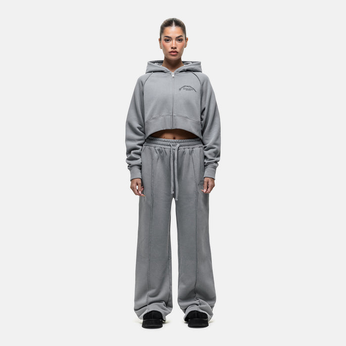 Good For Nothing Raw Seam Washed Grey Sweatpants