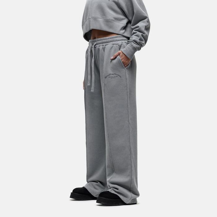 good for nothing Raw Seam Washed Grey Sweatpants