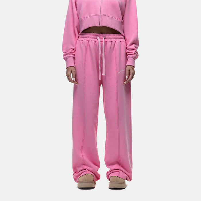 Good For Nothing Raw Seam Washed Pink Sweatpants