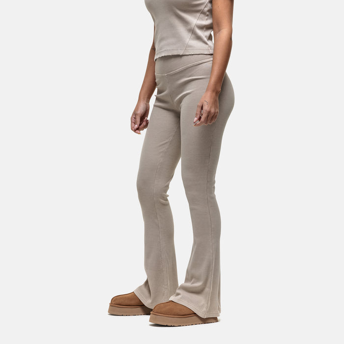 good for nothing Ribbed Stone Flared Leggings