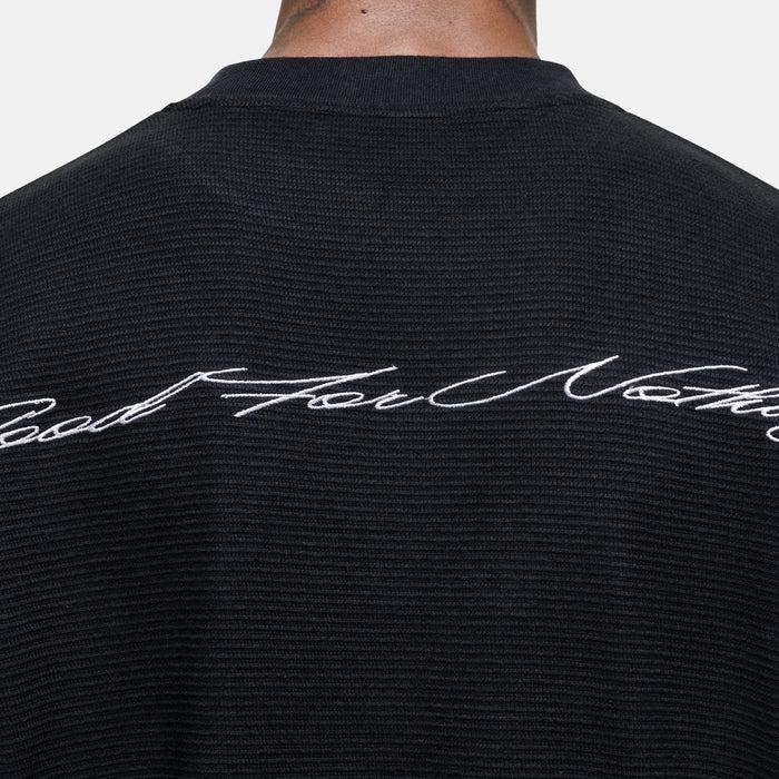 Good For Nothing Scribble Longsleeve Black T-shirt