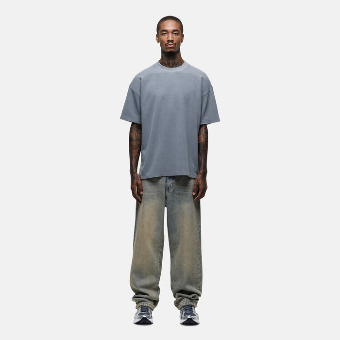 Good For Nothing Scribble Waffle Grey T-shirt