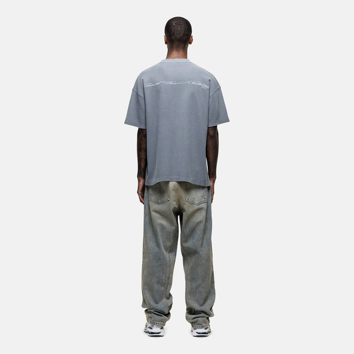 Good For Nothing Scribble Waffle Grey T-shirt