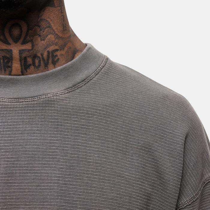 Good For Nothing Scribble Waffle Taupe T-shirt