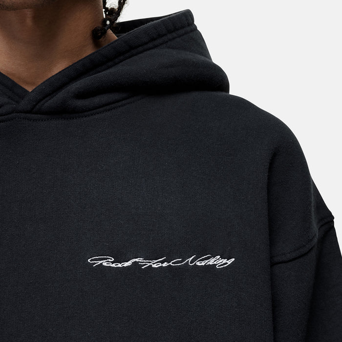 Good For Nothing Scribble Washed Black Hoodie