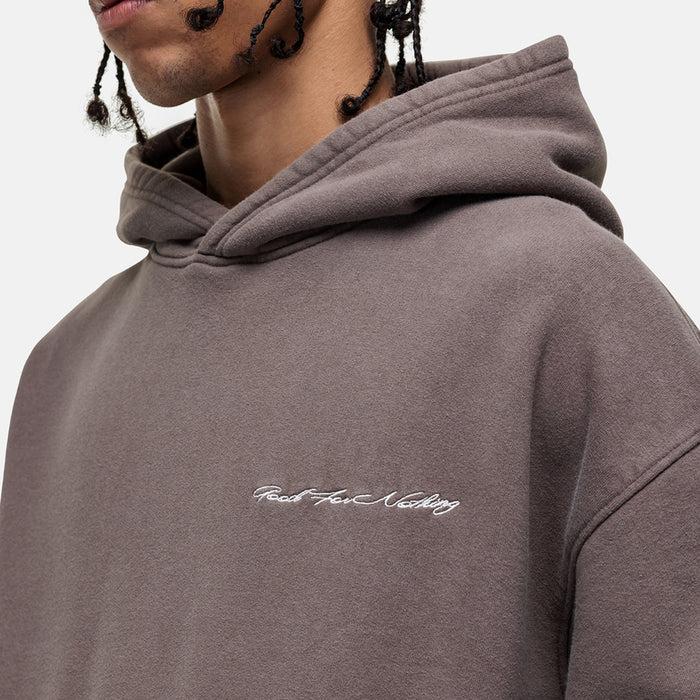 Good For Nothing Scribble Washed Taupe Hoodie