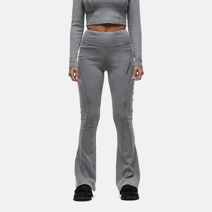 good for nothing Seam Washed Grey Flared Leggings