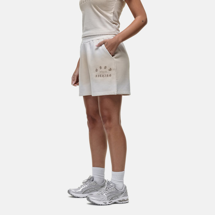 Good For Nothing Sprayed Cali Cream Shorts