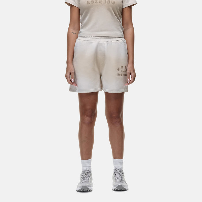 good for nothing Sprayed Cali Cream Shorts