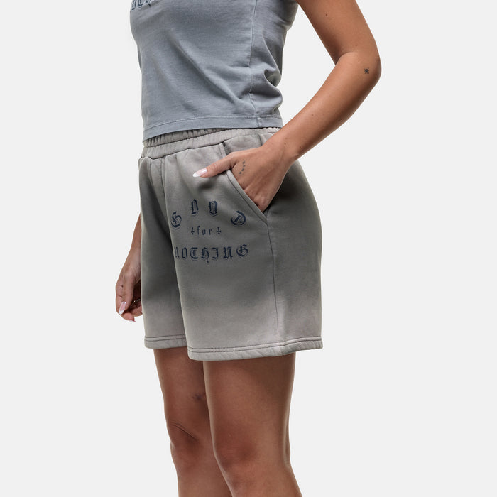Good For Nothing Sprayed Cali Grey Shorts