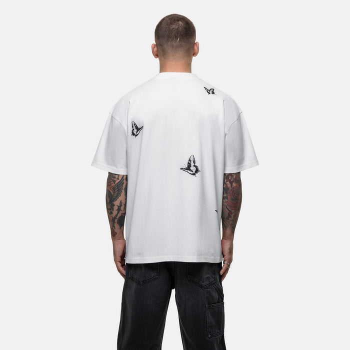 Good For Nothing Vacation Butterfly White T-shirt