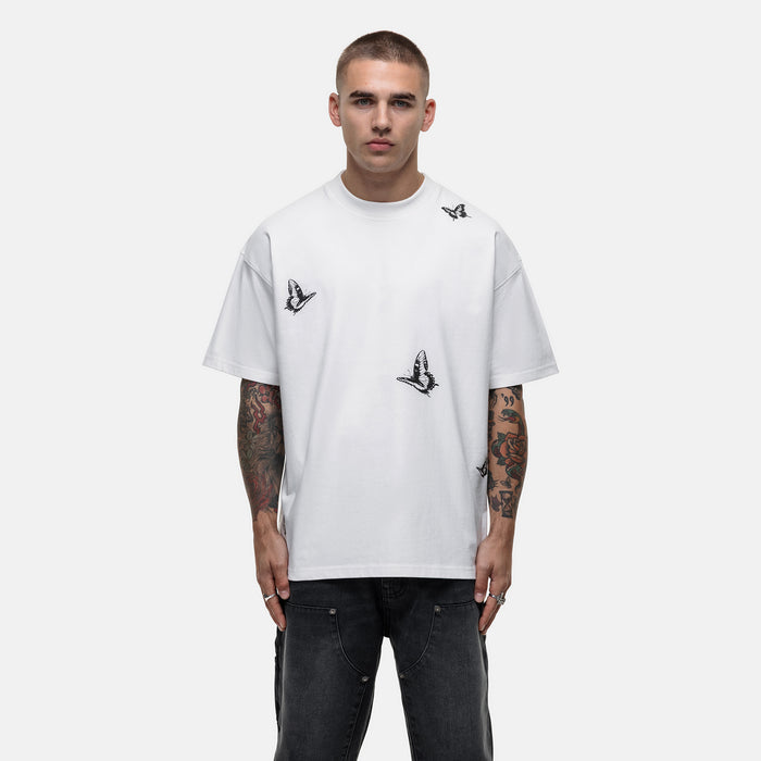 good for nothing Vacation Butterfly White T-shirt