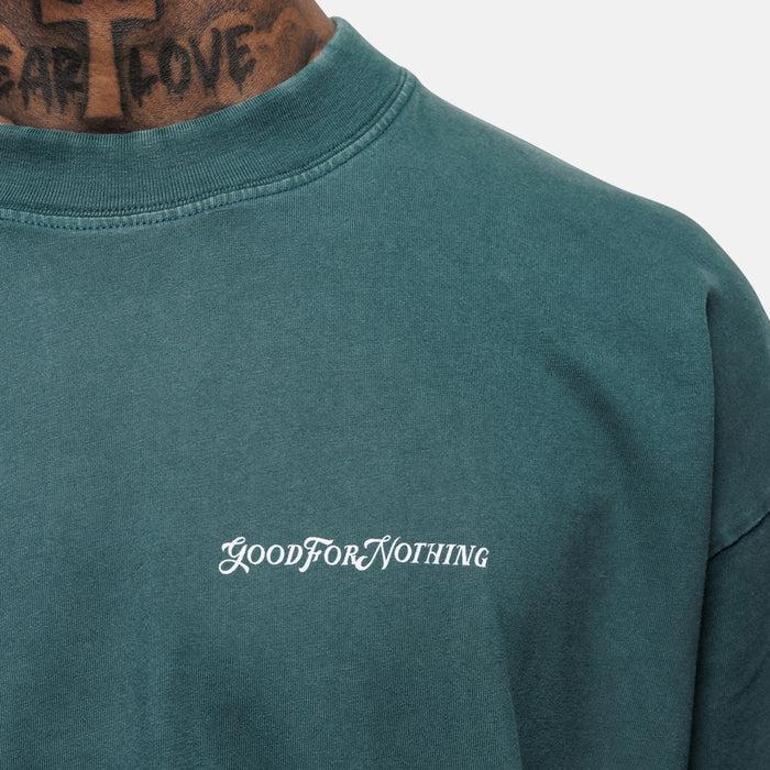Good For Nothing Vintage Green T-shirt