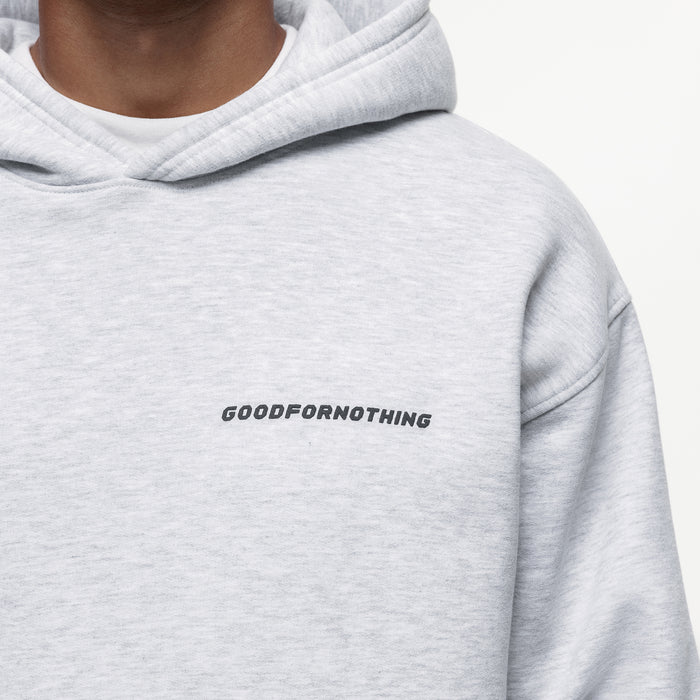 Good For Nothing Vintage Grey Marl Hoodie