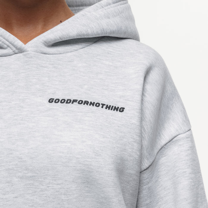 Good For Nothing Vintage Grey Marl Hoodie