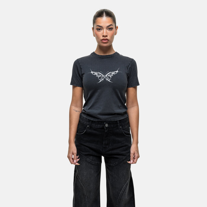 Good For Nothing Vintage Tattoo Black T-shirt