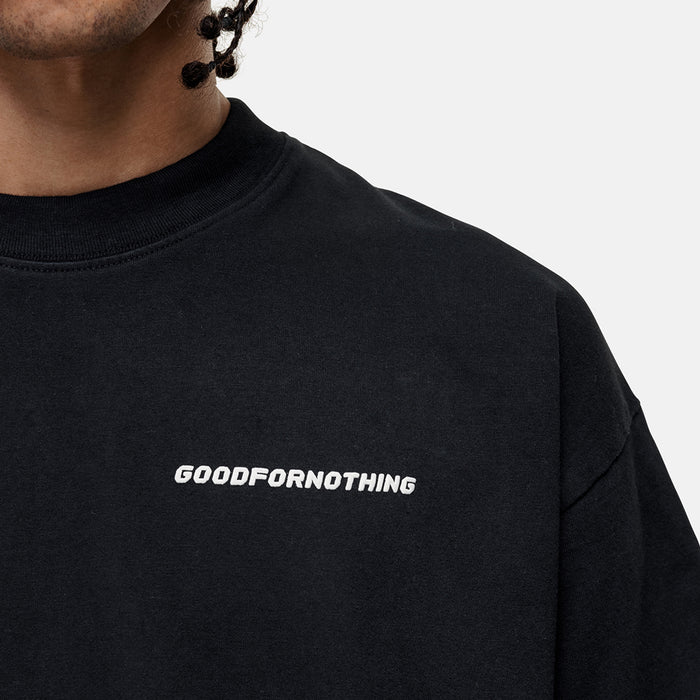 Good For Nothing Vintage Washed Black T-shirt