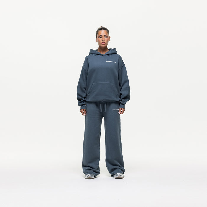 Good For Nothing Vintage Washed Blue Hoodie