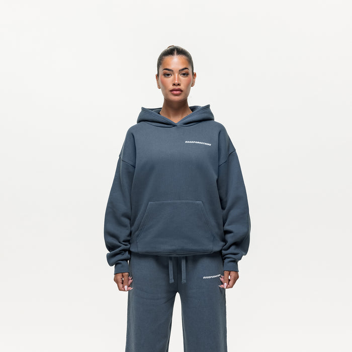 good for nothing Vintage Washed Blue Hoodie